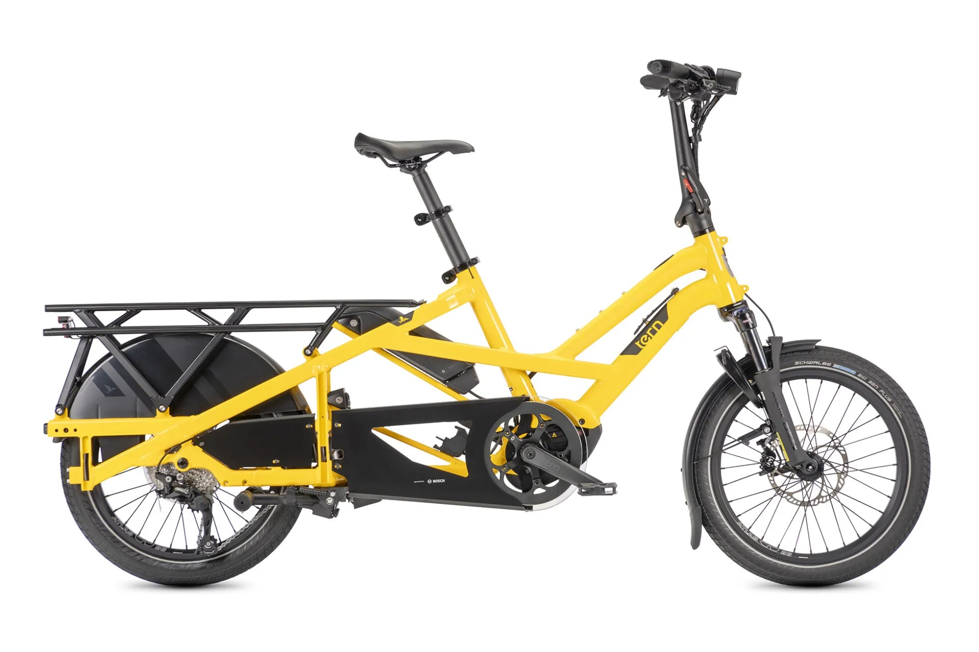 TERN Elektro-Lastenrad Longtail GSD P10 Gen.3 BOSCH Cargoline 500Wh School Bus Yellow