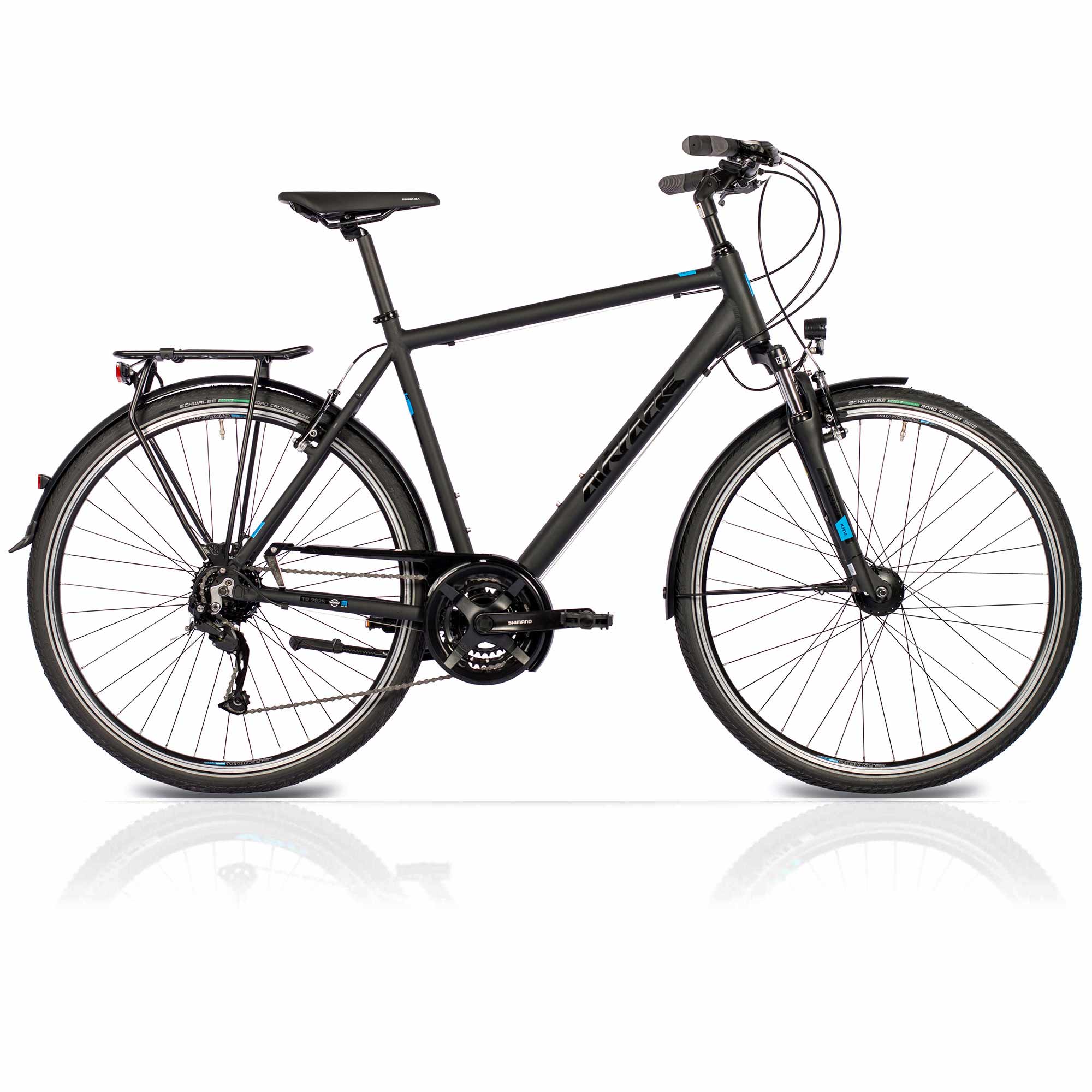 Herren 28 Zoll Trekking Fahrrad TR.2825 Trekkingrad 24 x Gang Shimano Alivio RD-M3100 SGS Shadow