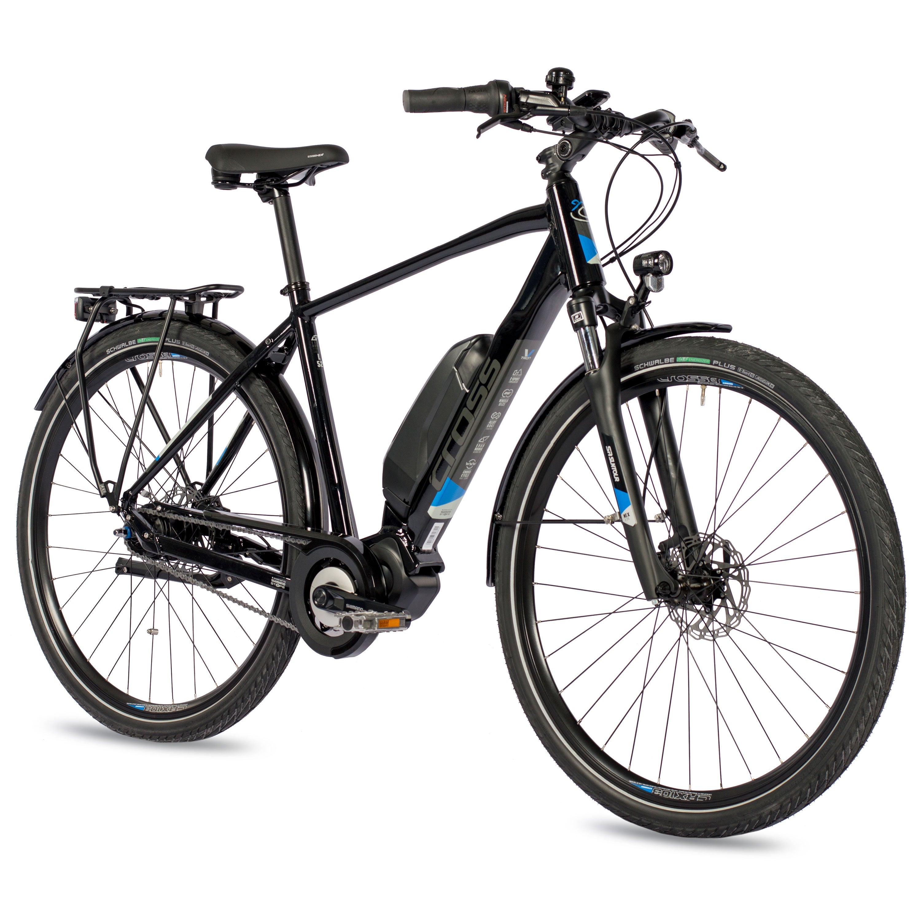 28 Zoll E-Bike Herren City Fahrrad V-Tron SHIMANO STеPS E-5000 418Wh 7 x GANG SHIMANO NEXUS