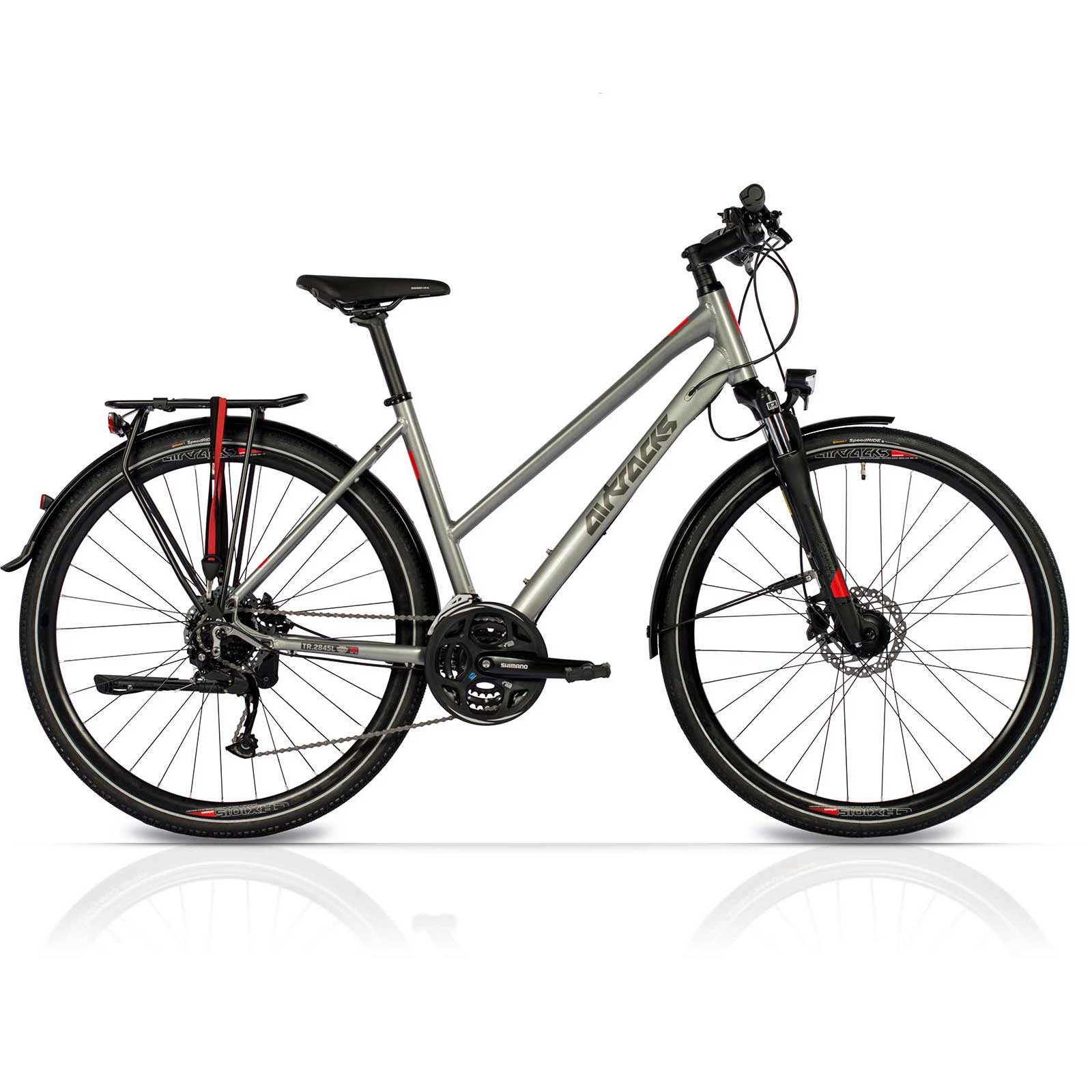 Damen Trekking Fahrrad 28 Zoll Trekkingrad TR.2845L Shimano 24 Gang Alivio RD-M3100-SGS Shadow